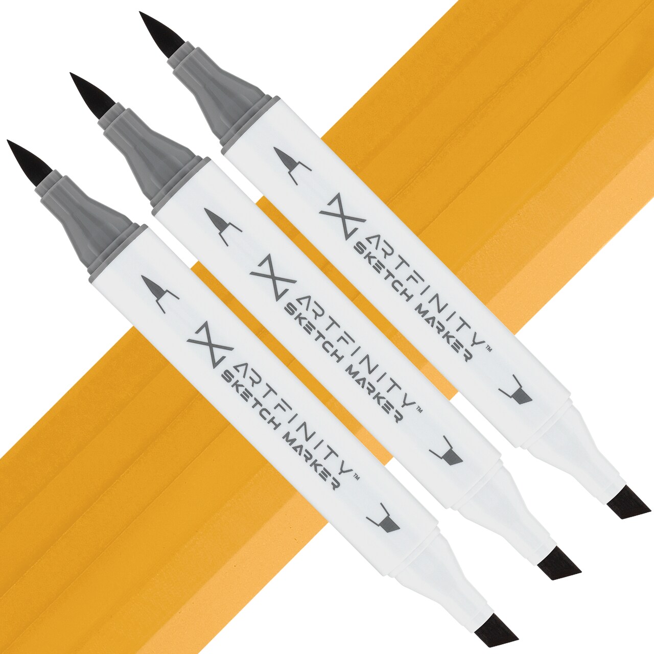 Artfinity Sketch Marker Sets - Set of 3 - Terra Y4-5, Vibrant, Professional, Dye-Based Alcohol Markers for Artists, Drawing, Travel, & More